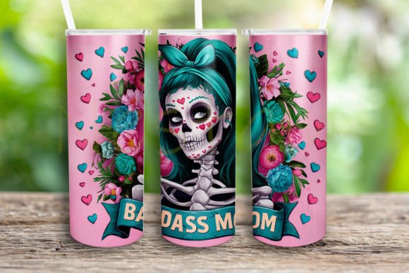 Badass Mom Tumbler Wrap Png Graphics and Crafts Review