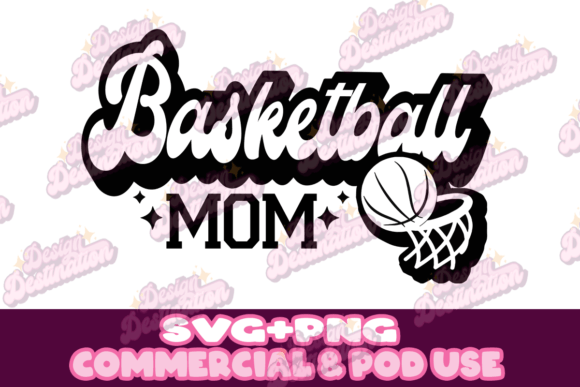 Basketball Mom Design: A Versatile Graphic for Crafts and Branding