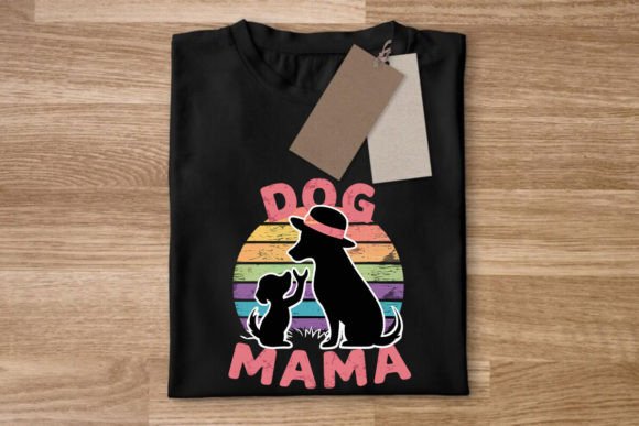 Dog Mom T Shirt Graphic Design Asset for Crafts & Branding