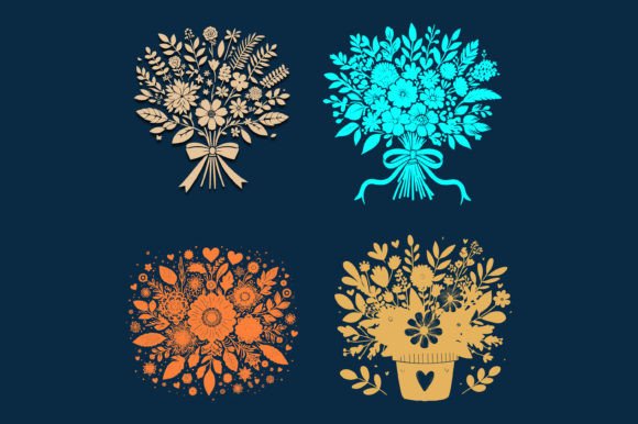 Flower Bouquet SVG Bundle: A Designer’s Perspective on Craft and Graphic Appeal