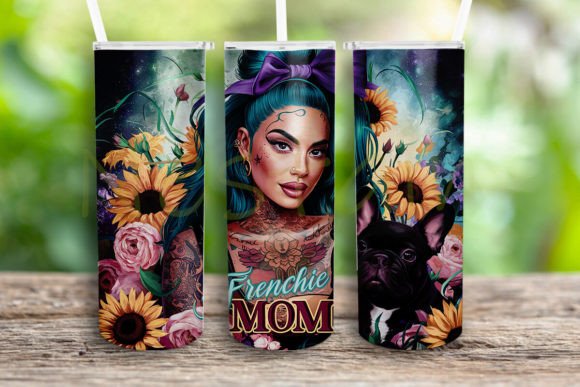 French Mom Floral Tattoo Tumbler Wrap Graphics and Crafts Review