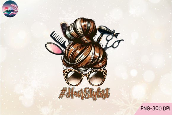 Hair Hustler Mom Bun Sublimation PNG: A Versatile Graphic for Crafts and Creative Projects