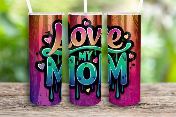 Love Mom Tumbler Wrap Png Graphics and Crafts Review