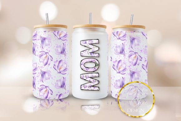 Mom Libbey Glass Can Wrap UVDTF PNG: A Design Asset for Crafts and Graphics