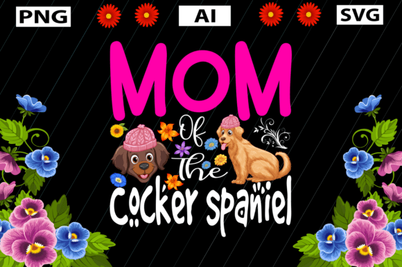 Mothers Day, Mom of the Beagle – A Graphic Design Asset for Crafts & Graphics