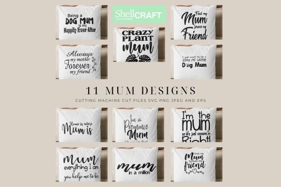 Mum's Love SVG Designs Bundle: A Heartfelt Graphic Asset for Crafts and Creative Projects