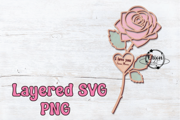 Rose with a Heart SVG PNG: A Versatile Design Asset for Crafts and Graphics