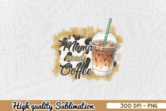Super Mom Super Coffee Lover Design PNG Review