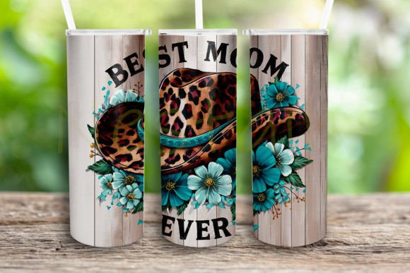 Western Best Mom Ever Tumbler Wrap Png Graphics and Crafts